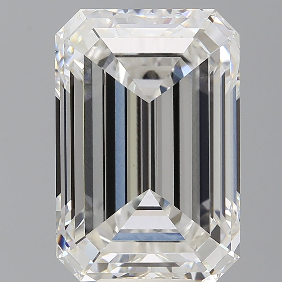 10.59 Carat Emerald Shaped, Excellent Cut, F Color, VVS2 Clarity, IGI Certified Lab Grown Diamond