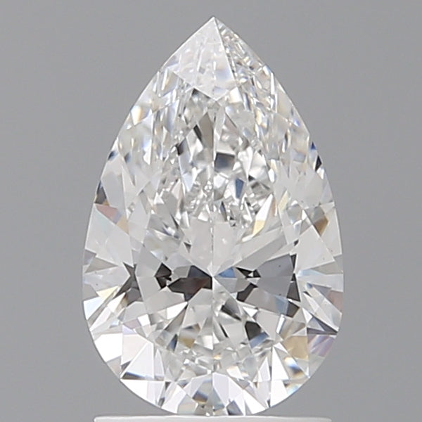 1.59 Carat Pear Shaped, Ideal Cut, E Color, VVS2 Clarity, IGI Certified Lab Grown Diamond