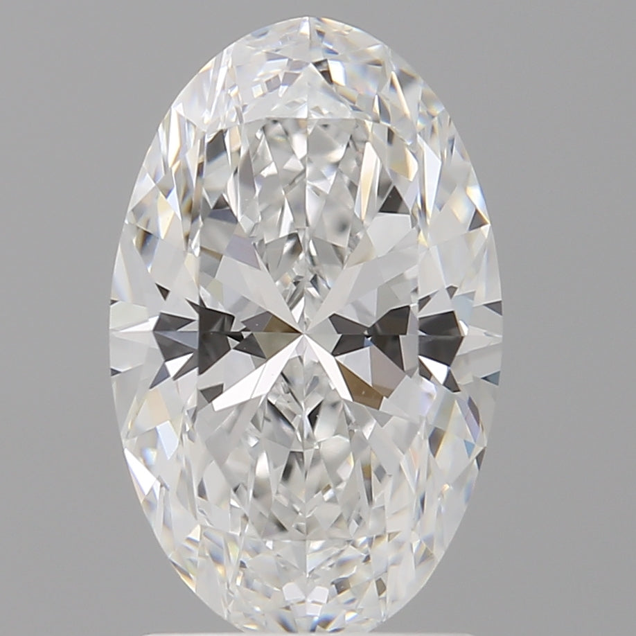 2.10 Carat Oval Shaped, Ideal Cut, E Color, VVS2 Clarity, IGI Certified Lab Grown Diamond