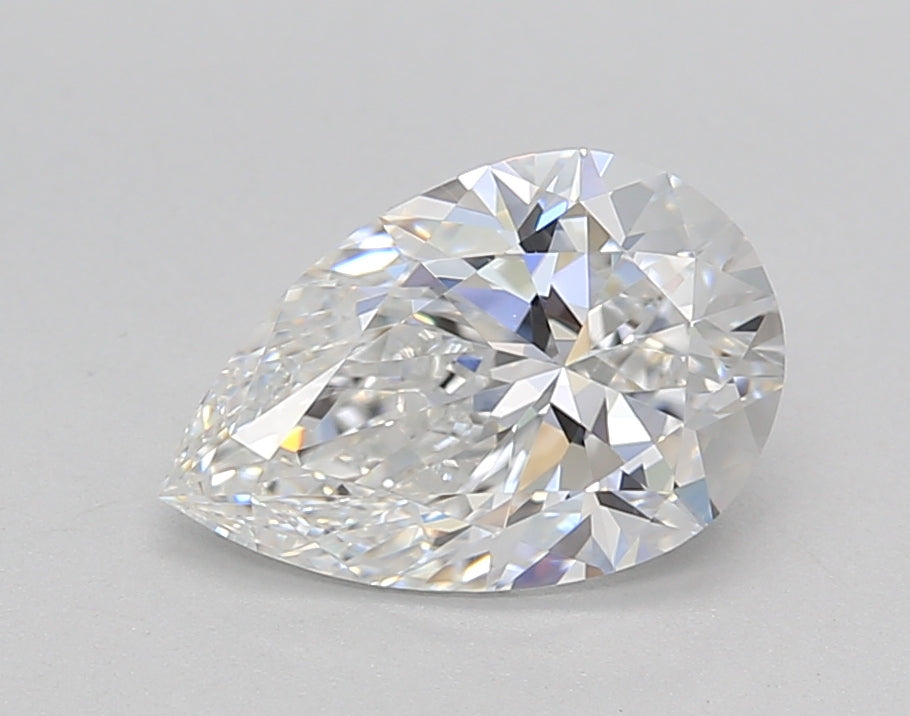1.54 Carat Pear Shaped, Ideal Cut, E Color, VS2 Clarity, GIA Certified Lab Grown Diamond