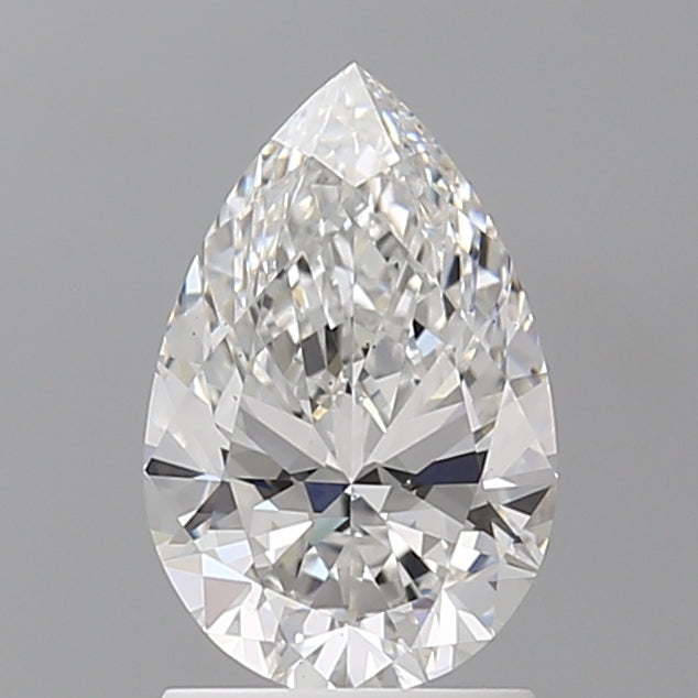 1.59 Carat Pear Shaped, Ideal Cut, E Color, VS1 Clarity, IGI Certified Lab Grown Diamond