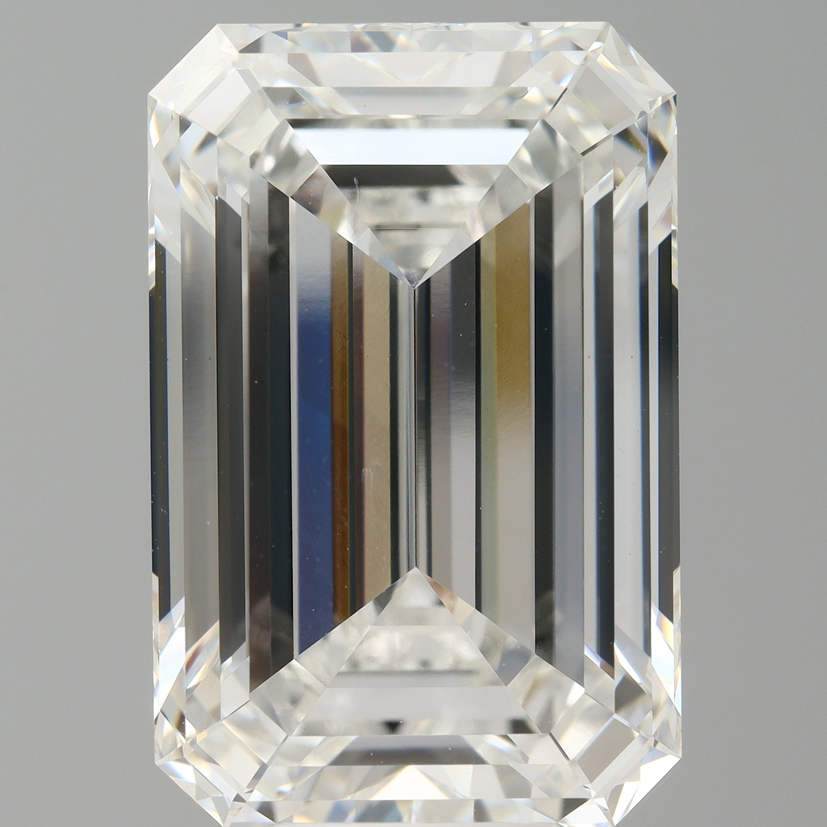 12.59 Carat Emerald Shaped, Ideal Cut, F Color, VS1 Clarity, IGI Certified Lab Grown Diamond