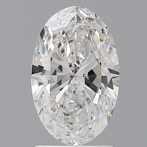 1.59 Carat Oval Shaped, Ideal Cut, D Color, VVS2 Clarity, IGI Certified Lab Grown Diamond