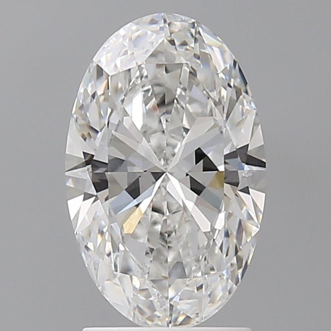 2.10 Carat Oval Shaped, Ideal Cut, E Color, VS1 Clarity, IGI Certified Lab Grown Diamond