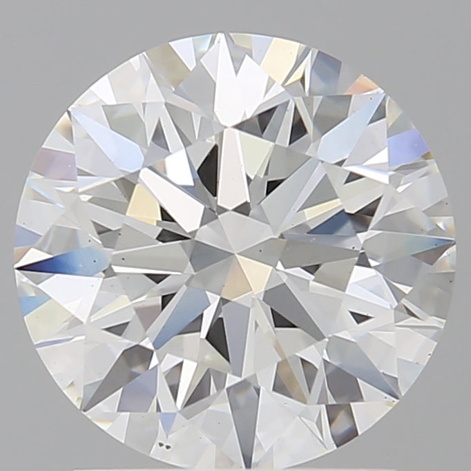 2.06 Carat Round Shaped, Ideal Cut, E Color, VS2 Clarity, IGI Certified Lab Grown Diamond
