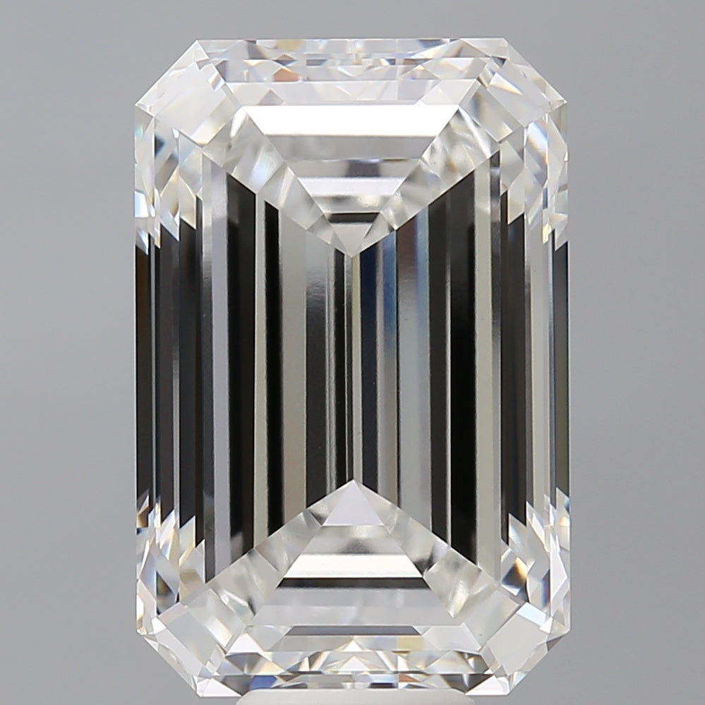 12.55 Carat Emerald Shaped, Ideal Cut, F Color, VVS2 Clarity, IGI Certified Lab Grown Diamond