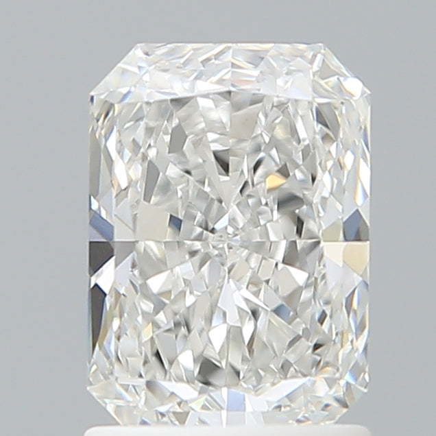 1.53 Carat Radiant Shaped, Ideal Cut, E Color, VVS2 Clarity, IGI Certified Lab Grown Diamond