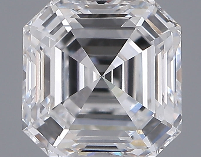 1.05 Carat Asscher Shaped, Ideal Cut, D Color, VVS2 Clarity, IGI Certified Lab Grown Diamond