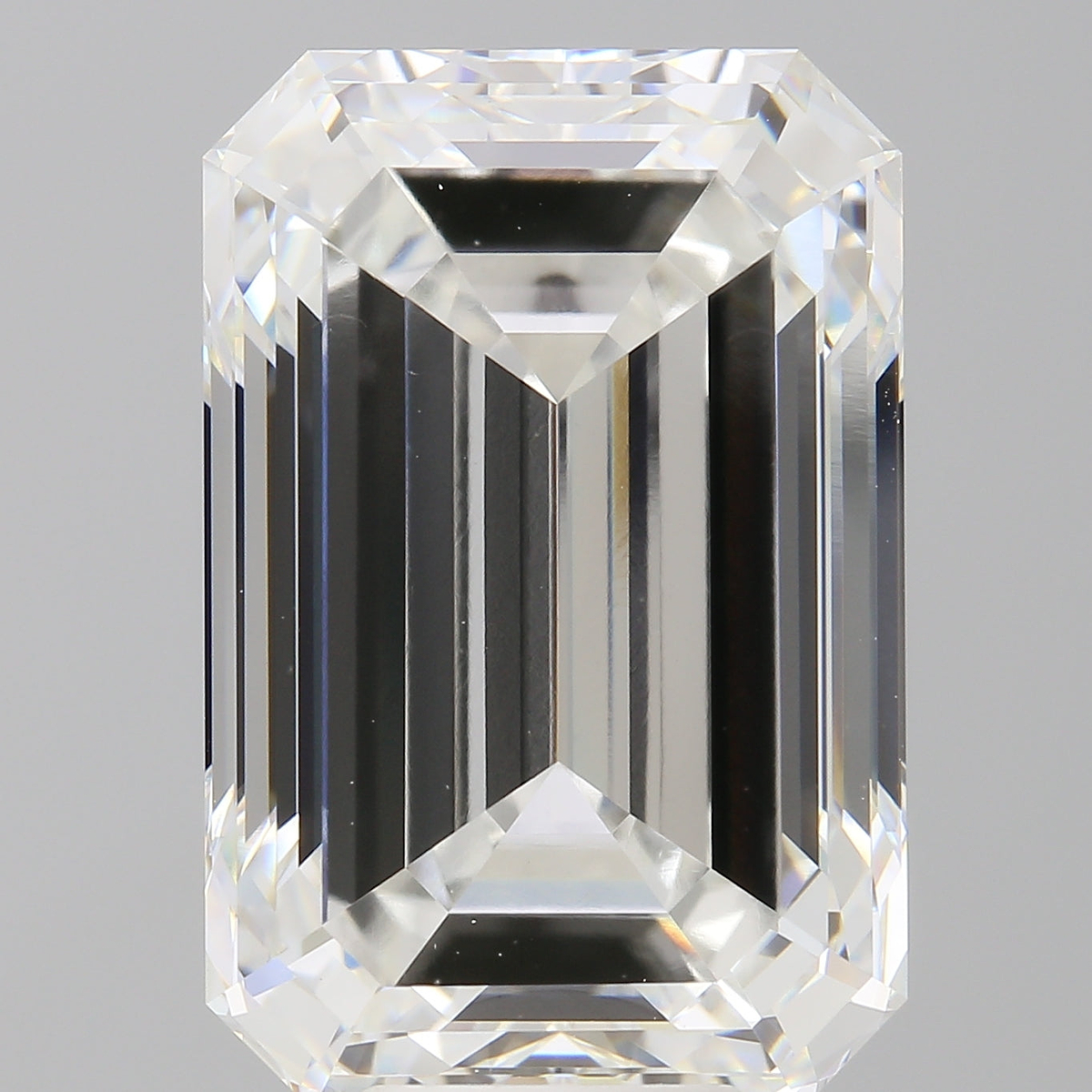 10.42 Carat Emerald Shaped, Ideal Cut, F Color, VVS2 Clarity, IGI Certified Lab Grown Diamond