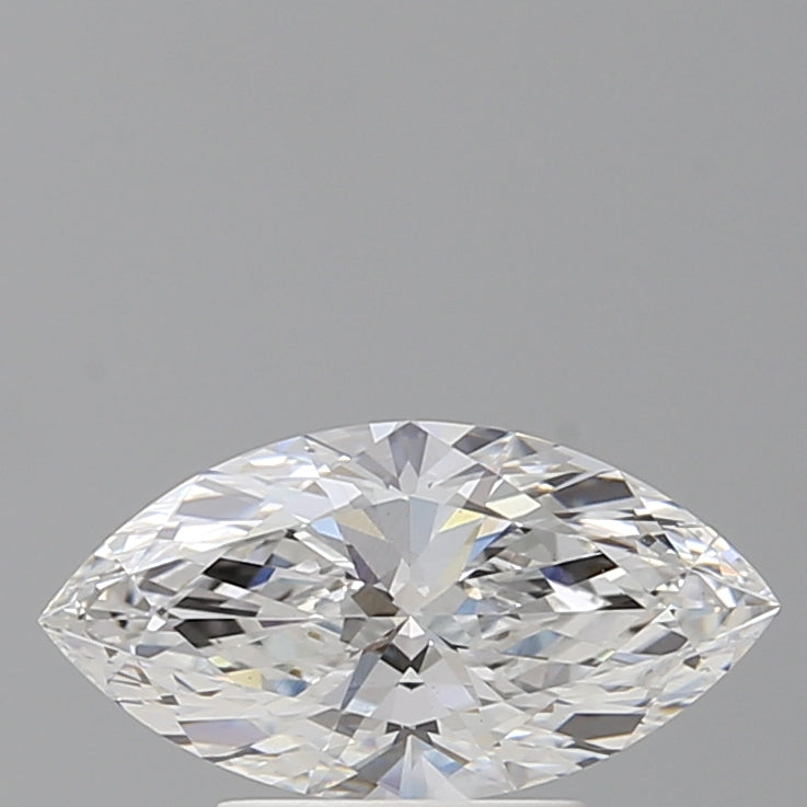 1.56 Carat Marquise Shaped, Ideal Cut, E Color, VVS2 Clarity, IGI Certified Lab Grown Diamond