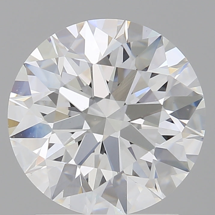 2.10 Carat Round Shaped, Ideal Cut, E Color, VVS2 Clarity, IGI Certified Lab Grown Diamond
