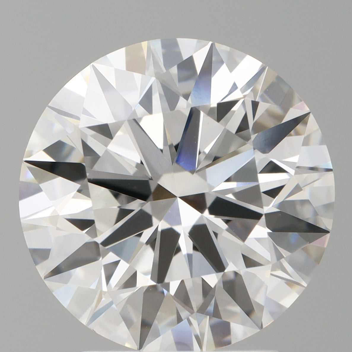 3.09 Carat Round Shaped, Ideal Cut, E Color, VVS2 Clarity, IGI Certified Lab Grown Diamond
