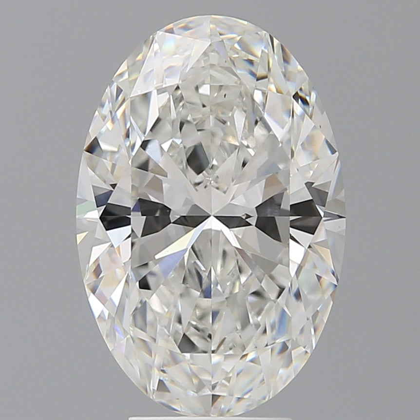 5.58 Carat Oval Shaped, Ideal Cut, F Color, VVS2 Clarity, IGI Certified Lab Grown Diamond