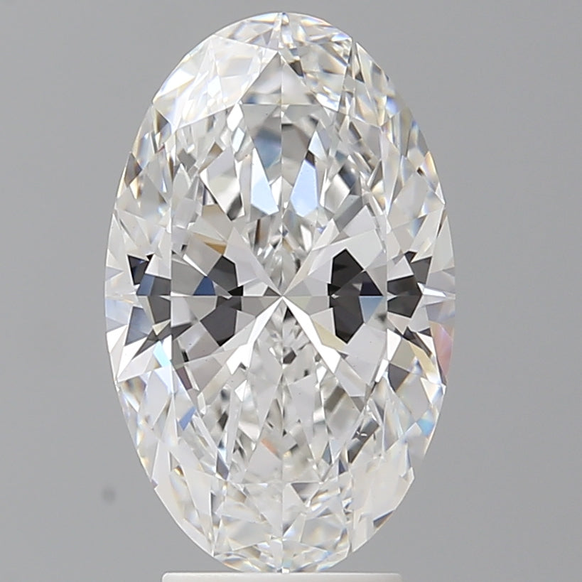 4.05 Carat Oval Shaped, Ideal Cut, E Color, VVS2 Clarity, IGI Certified Lab Grown Diamond