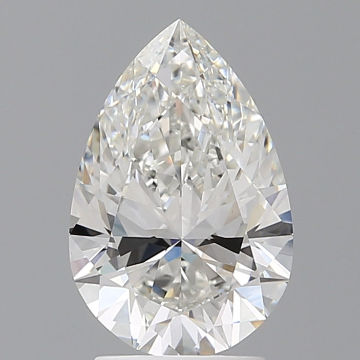 2.59 Carat Pear Shaped, Ideal Cut, F Color, VVS2 Clarity, IGI Certified Lab Grown Diamond