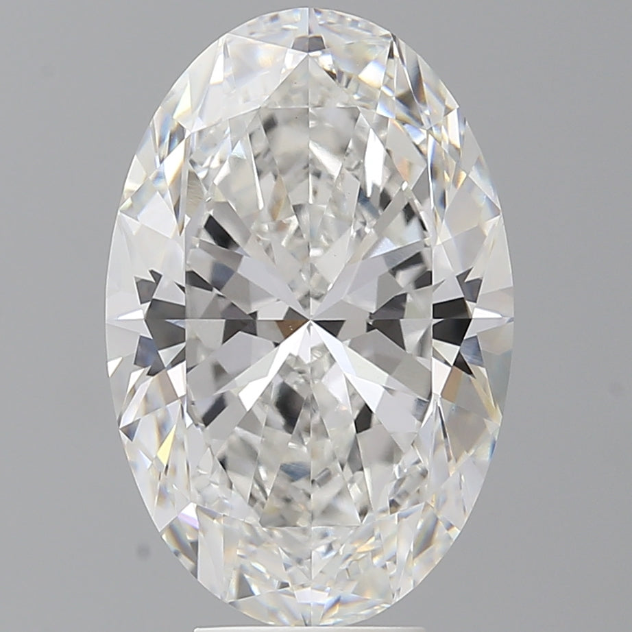 7.08 Carat Oval Shaped, Ideal Cut, E Color, VVS2 Clarity, IGI Certified Lab Grown Diamond