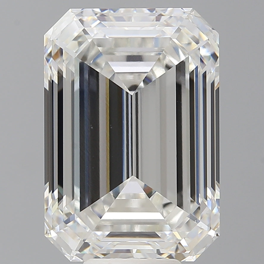 10.60 Carat Emerald Shaped, Ideal Cut, F Color, VS1 Clarity, IGI Certified Lab Grown Diamond
