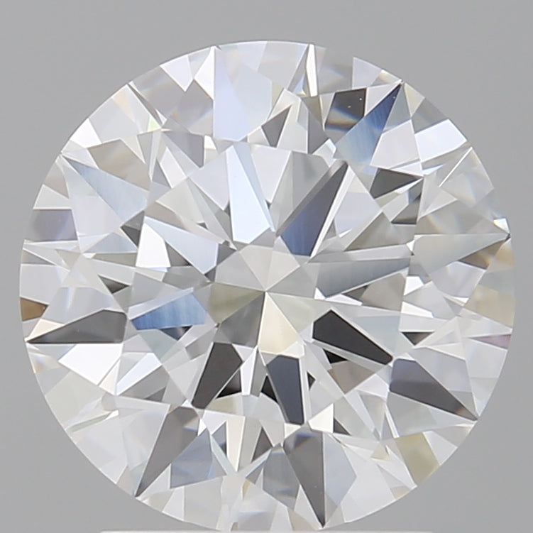 2.60 Carat Round Shaped, Ideal Cut, D Color, VVS2 Clarity, IGI Certified Lab Grown Diamond