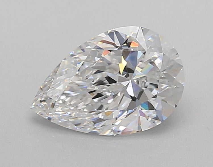 1.11 Carat Pear Shaped, Excellent Cut, D Color, VVS2 Clarity, IGI Certified Lab Grown Diamond