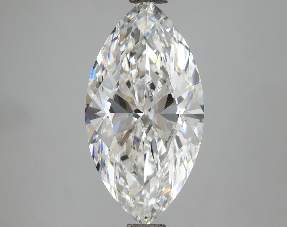 3.71 Carat Marquise Shaped, Ideal Cut, E Color, VVS2 Clarity, IGI Certified Lab Grown Diamond