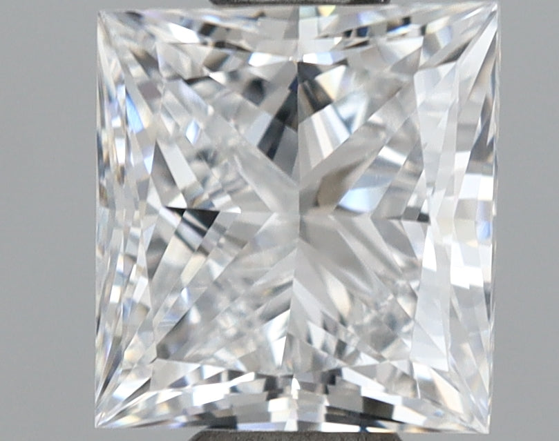 1.01 Carat Princess Shaped, Ideal Cut, D Color, VVS2 Clarity, IGI Certified Lab Grown Diamond