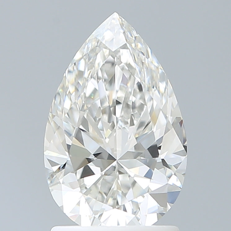 1.65 Carat Pear Shaped, Ideal Cut, F Color, VVS2 Clarity, IGI Certified Lab Grown Diamond