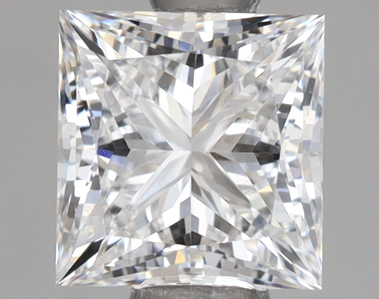 1.11 Carat Princess Shaped, Ideal Cut, D Color, VVS1 Clarity, IGI Certified Lab Grown Diamond