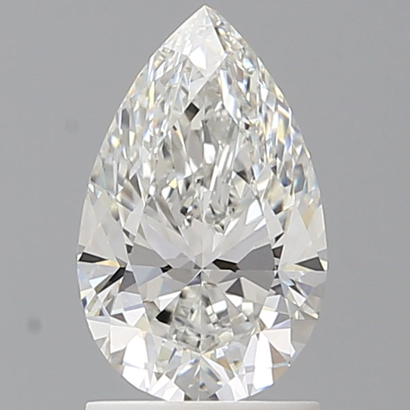 1.54 Carat Pear Shaped, Ideal Cut, F Color, VVS2 Clarity, IGI Certified Lab Grown Diamond