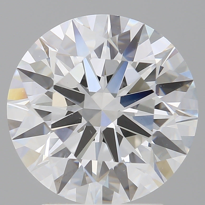 3.05 Carat Round Shaped, Ideal Cut, E Color, VVS2 Clarity, IGI Certified Lab Grown Diamond
