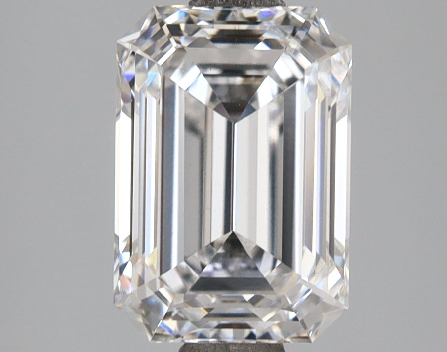 2.59 Carat Emerald Shaped, Ideal Cut, D Color, VS1 Clarity, IGI Certified Lab Grown Diamond