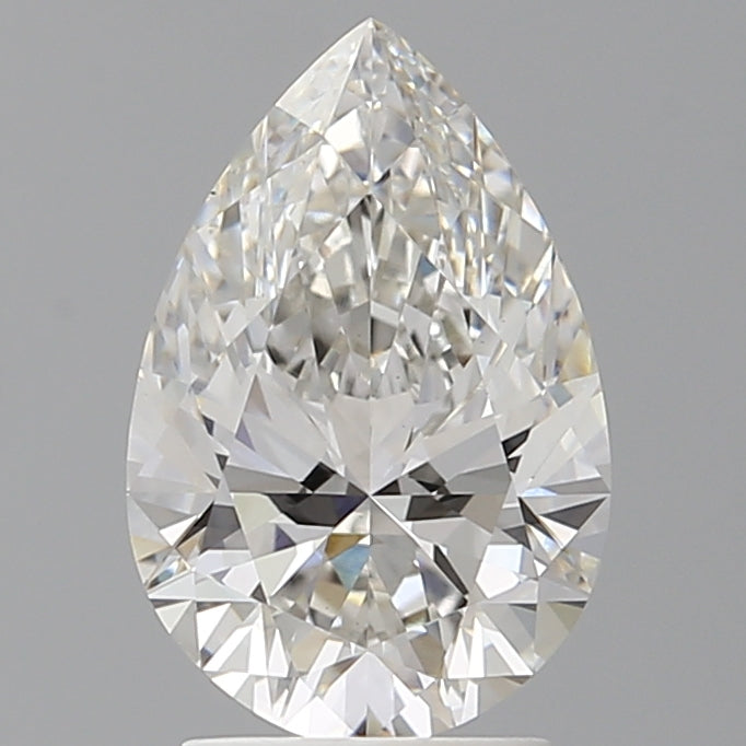 2.54 Carat Pear Shaped, Ideal Cut, G Color, VS1 Clarity, IGI Certified Lab Grown Diamond