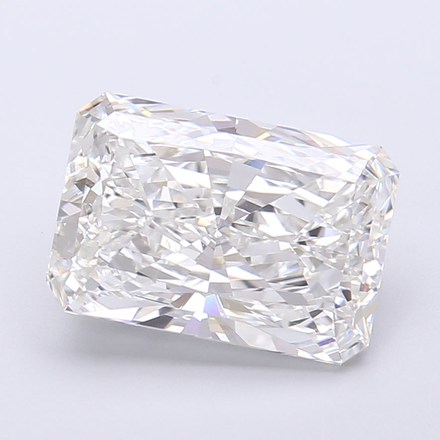 4.45 Carat Radiant Shaped, Very Good Cut, F Color, VVS2 Clarity, IGI Certified Lab Grown Diamond