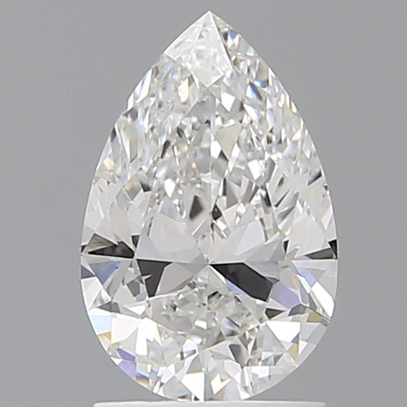 1.59 Carat Pear Shaped, Ideal Cut, E Color, VVS2 Clarity, IGI Certified Lab Grown Diamond