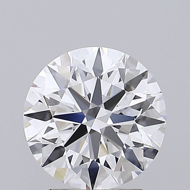 2.02 Carat Round Shaped, Ideal Cut, D Color, IF Clarity, IGI Certified Lab Grown Diamond