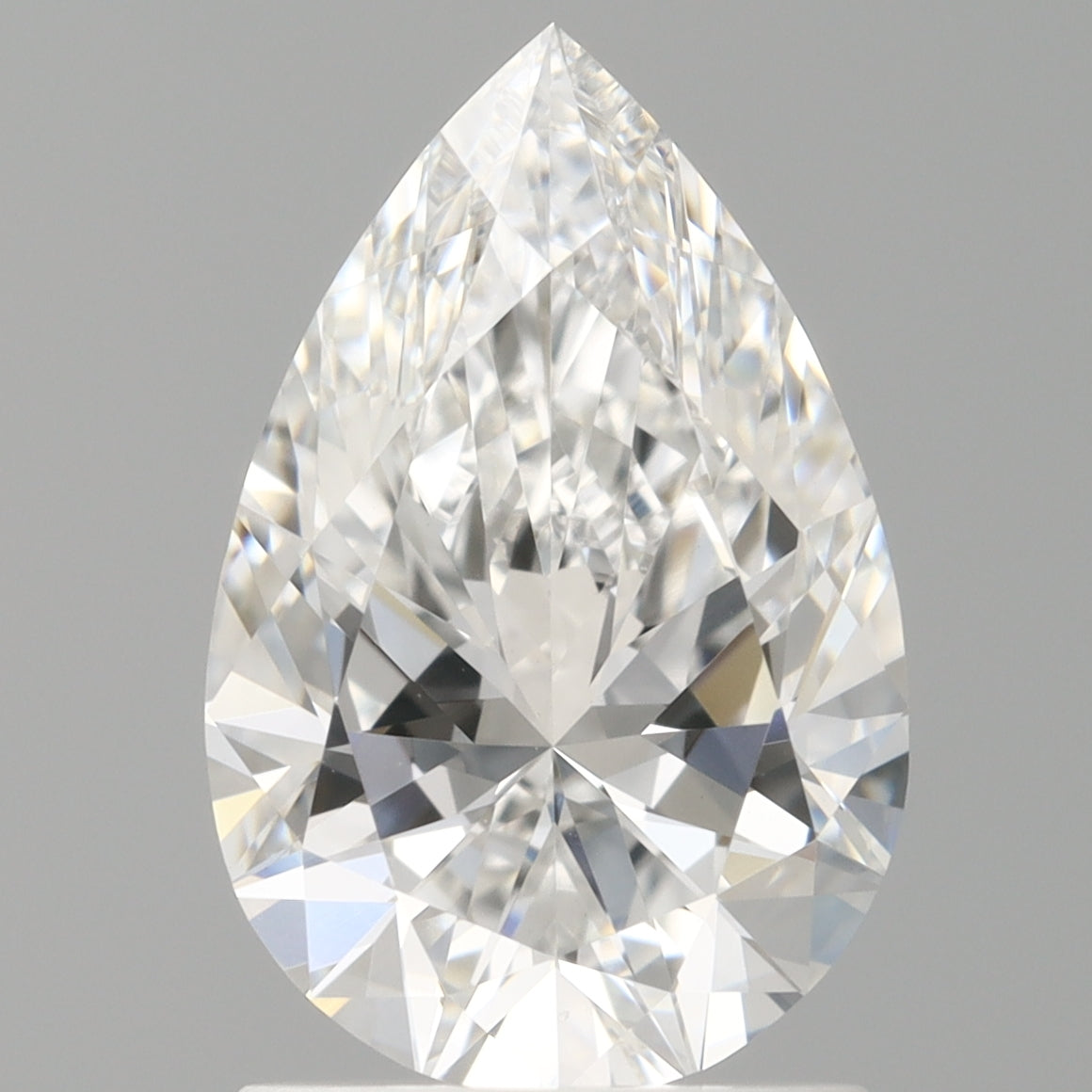 1.60 Carat Pear Shaped, Ideal Cut, D Color, VVS2 Clarity, IGI Certified Lab Grown Diamond