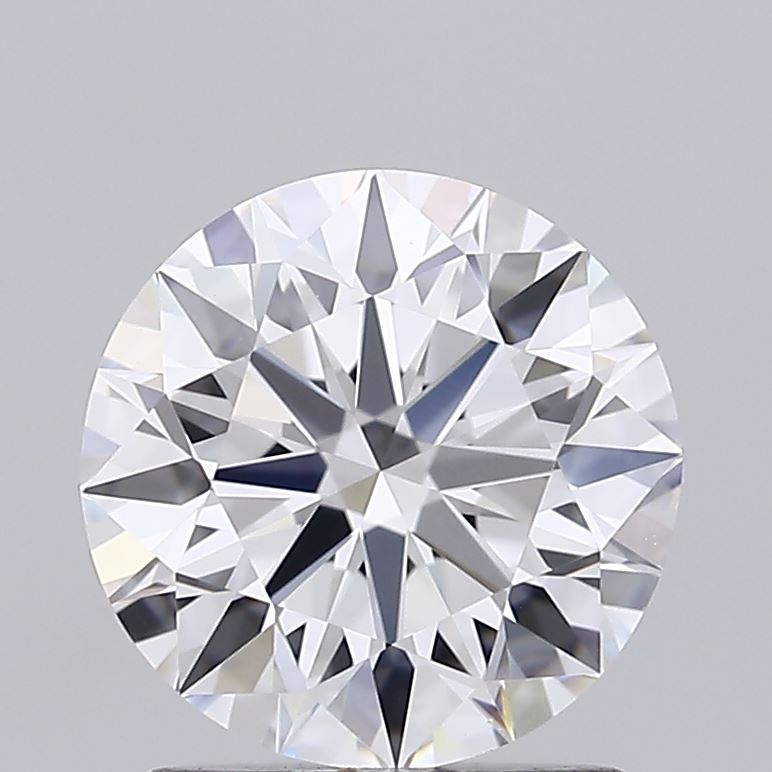 1.54 Carat Round Shaped, Ideal Cut, D Color, VVS2 Clarity, IGI Certified Lab Grown Diamond