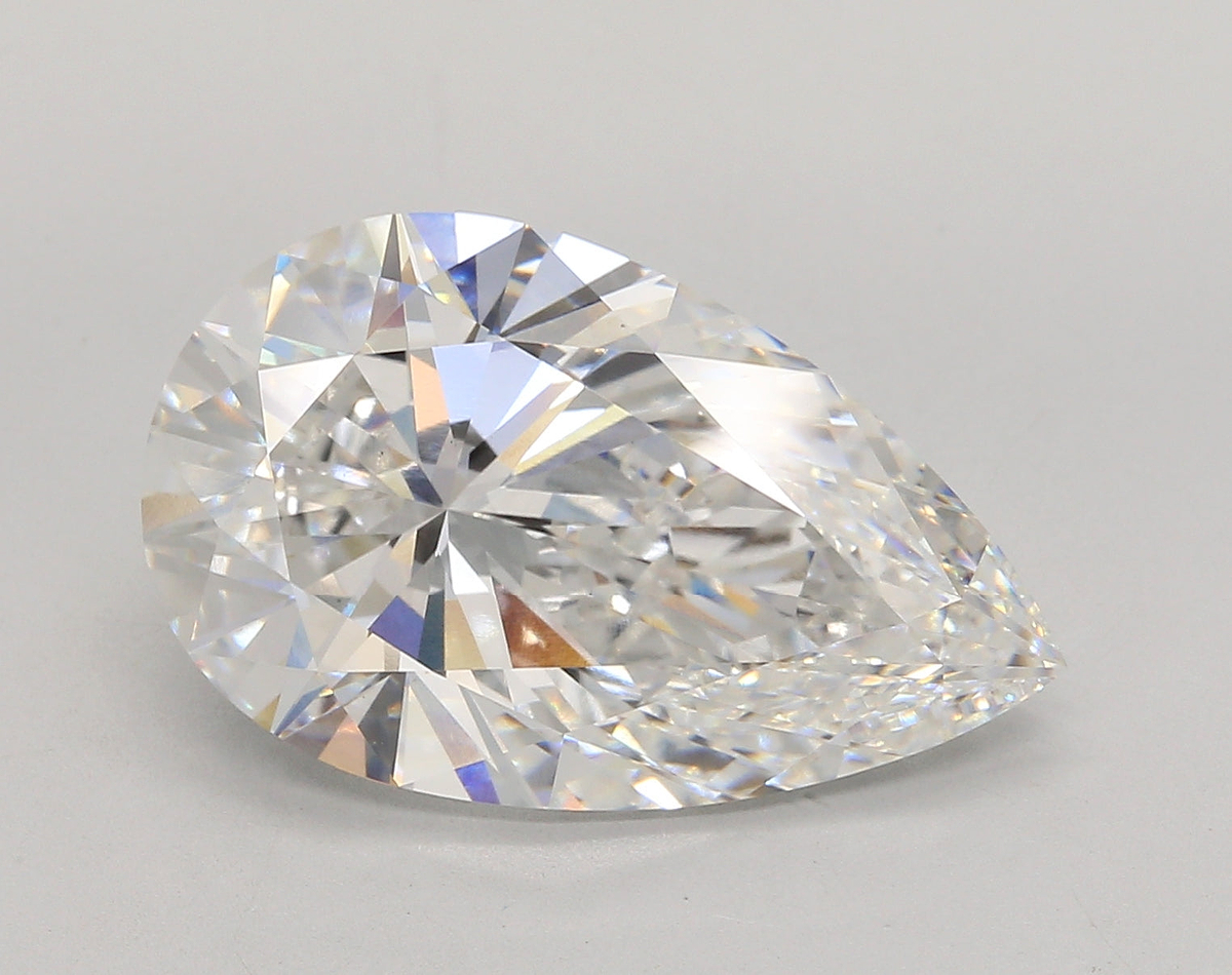 10.05 Carat Pear Shaped, Ideal Cut, E Color, VS1 Clarity, IGI Certified Lab Grown Diamond