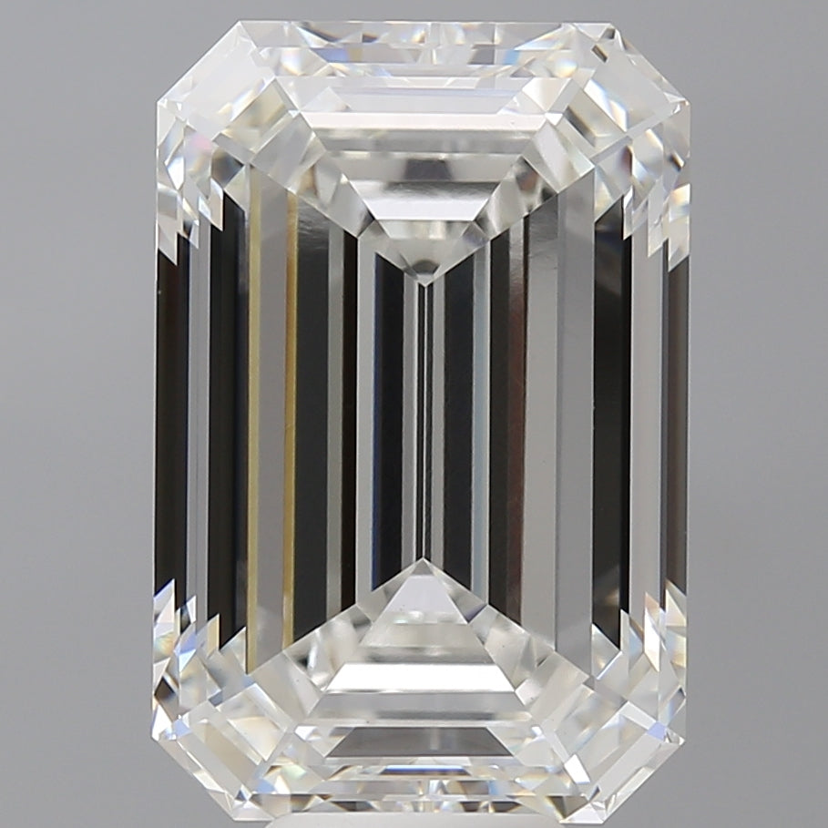 10.60 Carat Emerald Shaped, Ideal Cut, F Color, VVS2 Clarity, IGI Certified Lab Grown Diamond