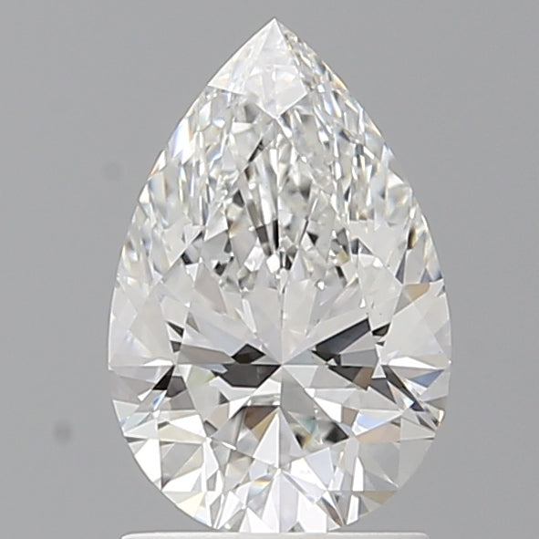 1.56 Carat Pear Shaped, Ideal Cut, E Color, VVS2 Clarity, IGI Certified Lab Grown Diamond