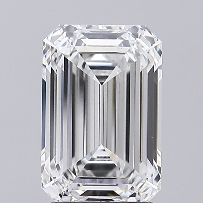 2.31 Carat Emerald Shaped, Ideal Cut, E Color, VS1 Clarity, IGI Certified Lab Grown Diamond
