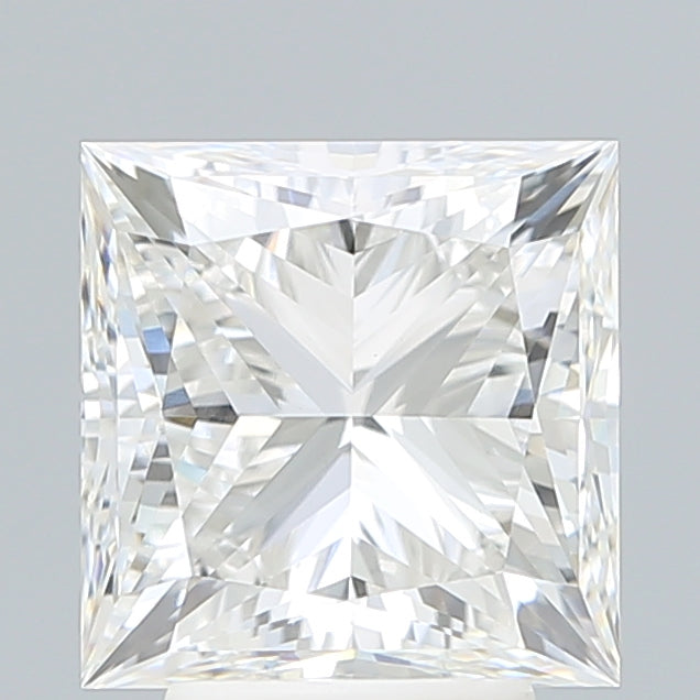 4.55 Carat Princess Shaped, Ideal Cut, F Color, VVS2 Clarity, IGI Certified Lab Grown Diamond