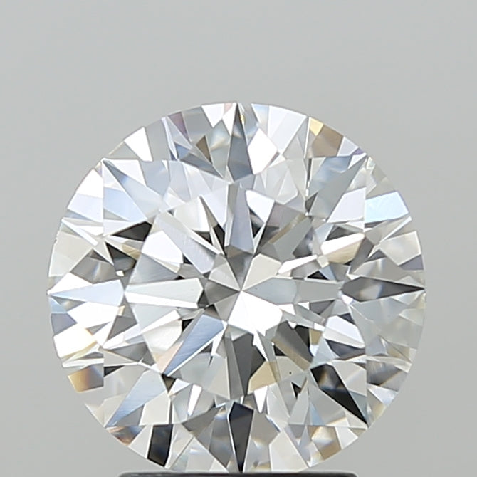 3.10 Carat Round Shaped, Ideal Cut, F Color, VVS2 Clarity, IGI Certified Lab Grown Diamond