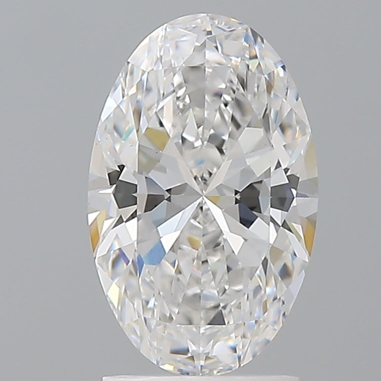 2.10 Carat Oval Shaped, Ideal Cut, D Color, VS1 Clarity, IGI Certified Lab Grown Diamond