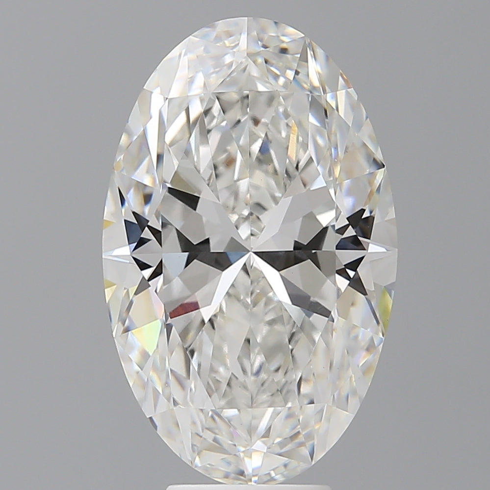 7.58 Carat Oval Shaped, Ideal Cut, F Color, VVS2 Clarity, IGI Certified Lab Grown Diamond