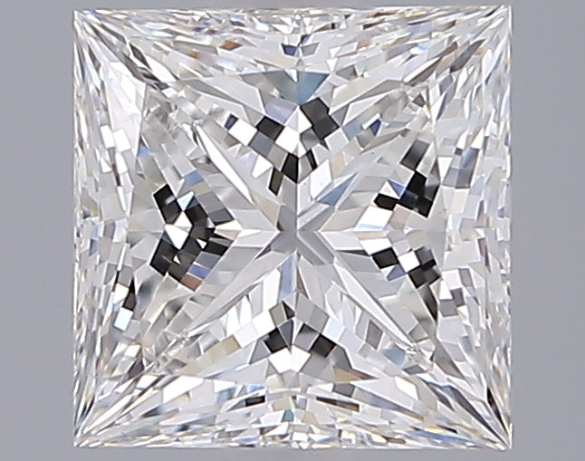 2.06 Carat Princess Shaped, Ideal Cut, F Color, VVS2 Clarity, IGI Certified Lab Grown Diamond