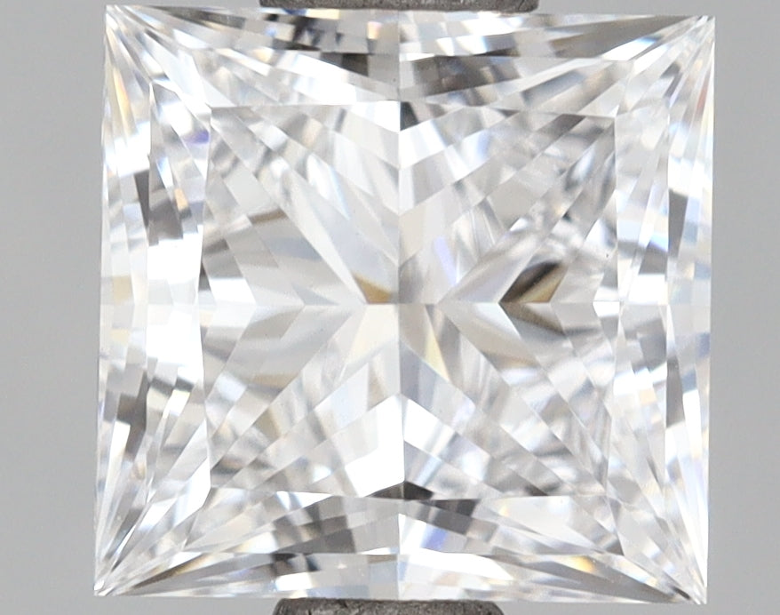 1.70 Carat Princess Shaped, Ideal Cut, D Color, VVS2 Clarity, IGI Certified Lab Grown Diamond