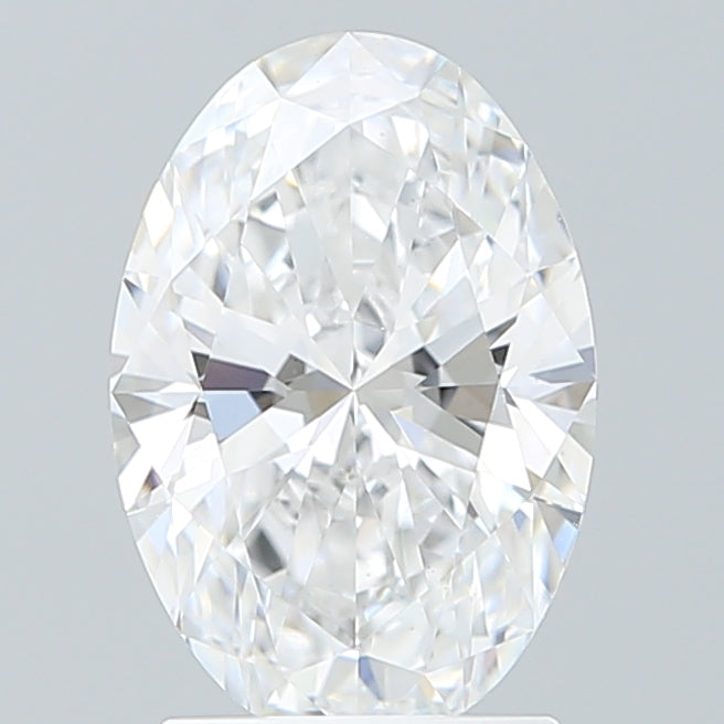 2.10 Carat Oval Shaped, Ideal Cut, D Color, VVS2 Clarity, IGI Certified Lab Grown Diamond