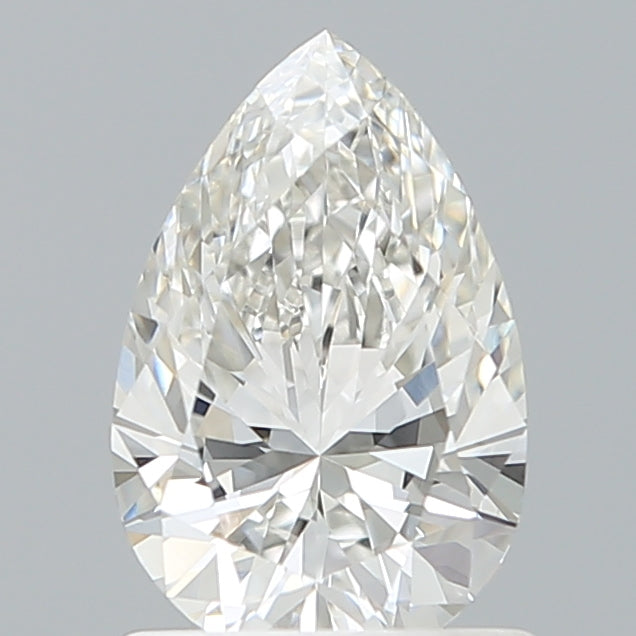 1.10 Carat Pear Shaped, Ideal Cut, F Color, VVS2 Clarity, IGI Certified Lab Grown Diamond