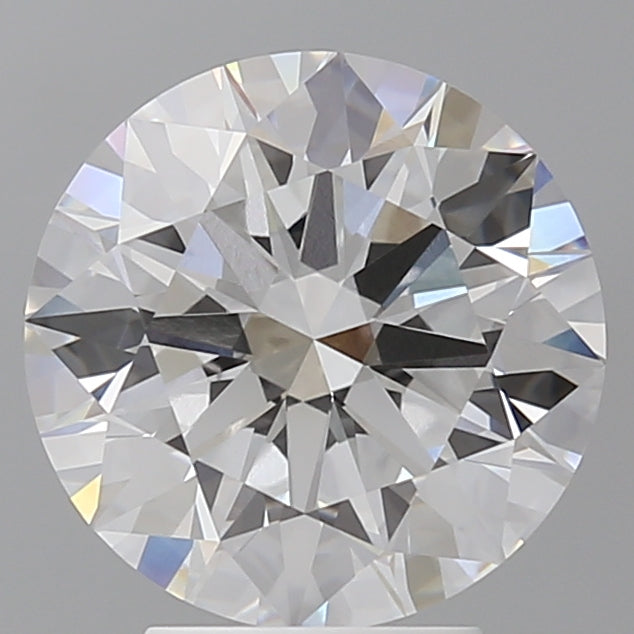 4.04 Carat Round Shaped, Ideal Cut, E Color, VVS2 Clarity, IGI Certified Lab Grown Diamond