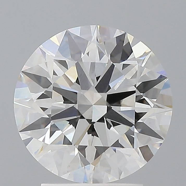 3.02 Carat Round Shaped, Ideal Cut, F Color, VVS2 Clarity, IGI Certified Lab Grown Diamond